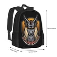 thumbnail image 3 of XMXT Travel Laptop Backpack for School Work, Egyptian Anubis Head Large Capacity Bookbag Travel Bag Schoolbag Backpacks for Women Men, 3 of 9