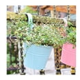 thumbnail image 5 of Topboutique 4 Pack Metal Flower Hanging Plant Pot Vase Basket Bucket with Hook - Flower Plant Pots ,Garden Hanger Planter Decor (Pack of 4), Yellow,Blue,Green,Pink, 5 of 9