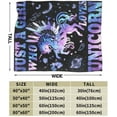 thumbnail image 5 of Unicorn Blanket Warm Plush Just A Girl Who Loves Unicorn Flannel Throw Blanket Super Soft Fleece Cozy Fuzzy Unicorn Stuffed Animal Blanket Gifts for Kids Teens Adults Room Decor 60"X80", 5 of 6