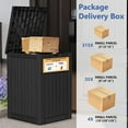 thumbnail image 5 of Bifanuo Package Delivery Box for Porch with Delivery Sign, Upgrade 48 Gallon Storage Box with Lockable Secure, Large Double Wall Resin Outdoor Package Delivery and Waterproof Deck Box, 5 of 8