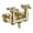 Brushed Gold, variant on SUMERAIN Wall Mount Tub Faucet Vintage Leg Tub Filler 3-3/8 Inch Center High Flow Chrome