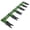 black + green | 46" | 6 teeth, variant on Heavy Duty Bucket Tooth Bar – 49 inches | 6 Teeth – No Drilling – Bolt-On Loader Attachment – 4560 lbs Capacity – Fits 1/2" or Smaller Edge – Tip Black + Tooth Shank Green | 49 inches | 6 teeth