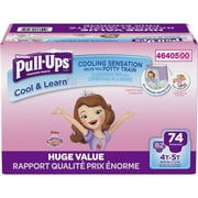 Pull-Ups Girls' Cool & Learn Training Pants, Size 4T-5T, 74 Pants