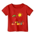 thumbnail image 1 of Dsscvnef Chemises pour Tout-Petits Filles Mode Manches Courtes Col Rond Vêtements d'Été pour Filles Vêtements Enfants Filles 2-3 Ans Vêtements Enfants Filles, 1 of 2