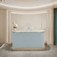 thumbnail image 3 of Lectern Podium Reception Desks Beauty Salon Office Shop Coffee Bar Counter Table Cashier Desk Diy Mostrador Tienda Furniture My Lux Decor Round, 3 of 7