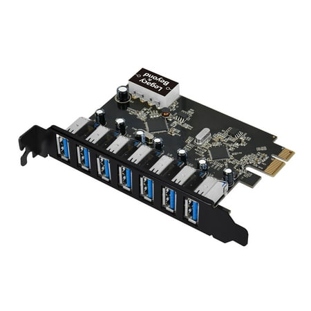 SIIG USB 3.0 7-Port Ext PCIe Host Adapter (Best Pcie Usb 3.0 Card)