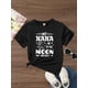 thumbnail image 1 of My Nana And Me To The Moon And Back Creative Fashion Letter & Pattern Print Girls Casual Comfortable Crew Neck Short-sleeved T-shirt For Summer, 1 of 8
