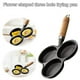 thumbnail image 4 of Sartén para Tortillas de Hierro Fundido con 3 Orificios, Antiadherente, para Cocinar Huevos y Jamón, para el Desayuno, para Freír Huevos y Panqueques, 4 of 5