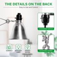 thumbnail image 3 of Simple Deluxe Clamp Lamp Light Socket with 5.5 Inch Aluminum Reflector(No Bulb Included), for Max 60 Watt Lamp with 18/2-Gauge 6 Feet Cord, 1-Pack, 3 of 7