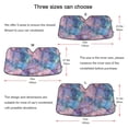 thumbnail image 5 of Yayeee Car Windshield Sun Shade Universal Fit Front Visor Protector, Pink Marble Pattern, 5 of 8