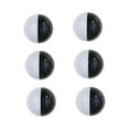 thumbnail image 2 of Pelotas de golf, entrenamiento de golf, aprendizaje de goma sintética, práctica de golf, entrenador de putt para campo de conducción, patio trasero de , 6 Bolas Negro Bla 6 Bolas Negro Blanco, 2 of 8