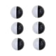 thumbnail image 2 of Pelotas de golf para adultos, hombres y mujeres, equipo de golf, putter de entrenamiento, entrenamiento de golf, práctica 6 Bolas Negro Blanco, 2 of 9