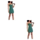 thumbnail image 1 of Sonducket Vestidos de entrenamiento para mujer Ropa deportiva Traje de baile Vestido de tenis de golf transpirable Verde L 2Conjunto, 1 of 6