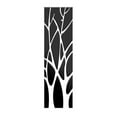 thumbnail image 2 of Naiovety Adhesivo de pared de árbol, espejo extraíble decorativo portátil, reemplazo brillante, Color sólido, calcomanía para el salón, Decoración del hogar Negro, 2 of 6