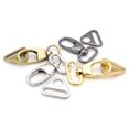 thumbnail image 4 of Craftmemore 2 Juegos De Ganchos Giratorios Gruesos Con Anillos Triangulares, Cierre De Pinza De Langosta Para Bolsos, Accesorios De Costura (1 Pulgada De Plata), 4 of 5