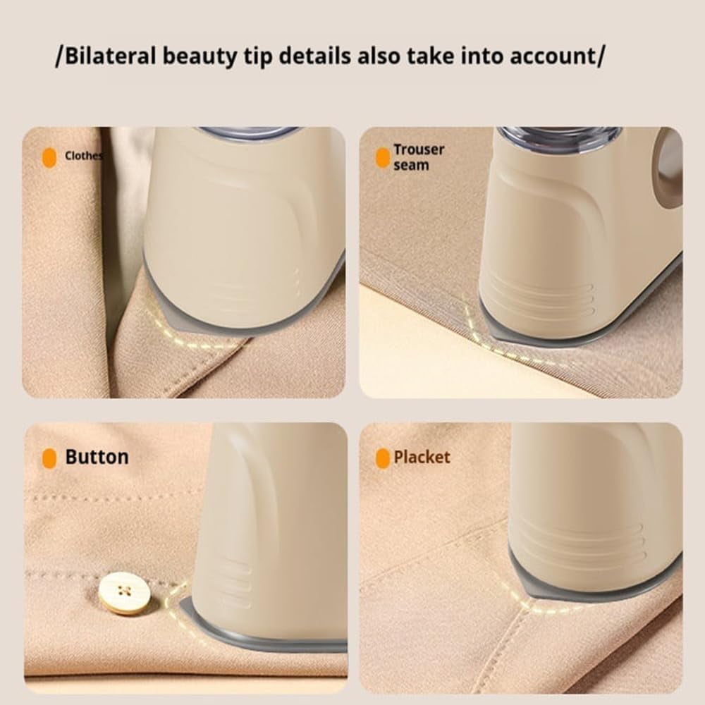 Vacuum Steamer for Clothes, 2025 Vacuum Steamer for Clothes Iron, 1000w Portable Handheld Clothing Steamers with 600ml Tank Delivers and 3.5FT Cord for Travel and Car Interior Care