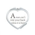 thumbnail image 1 of Quote Don't Let Others Ride Your Back Mirror Travel Magnification Portable Handheld Pocket Makeup, 1 of 3