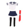 thumbnail image 3 of 1/12 figura femenina ropa de muñeca JK traje hecho a mano Anime Cosplay traje de para 6 pulgadas femenino figuras muñecas Azul oscuro CUTICAT muñeca con capucha, 3 of 8