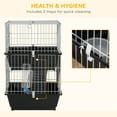 thumbnail image 6 of PawHut 2-Tier Mouse Cage, Ferret Cage W/ Dish and Bottle, Ramp, 2 Doors, 6 of 9