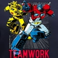 thumbnail image 3 of CafePress - Transformers Teamwork Women's V Neck Dark T Shirt - Women's V-Neck Dark T-Shirt, 3 of 4