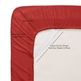 thumbnail image 4 of Supreme 7 Piece Bed-In-A-Bag All Season Solid Comforter & Sheet Set, Full, Red, 4 of 5