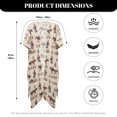thumbnail image 6 of SCRAWLGOD Cowboy Cactus Horse Print Kimono Swimsuit Coverup Long Soft Swimsuit Cover Up Lightweight Breathable Beach Cover Up for Women, 6 of 6