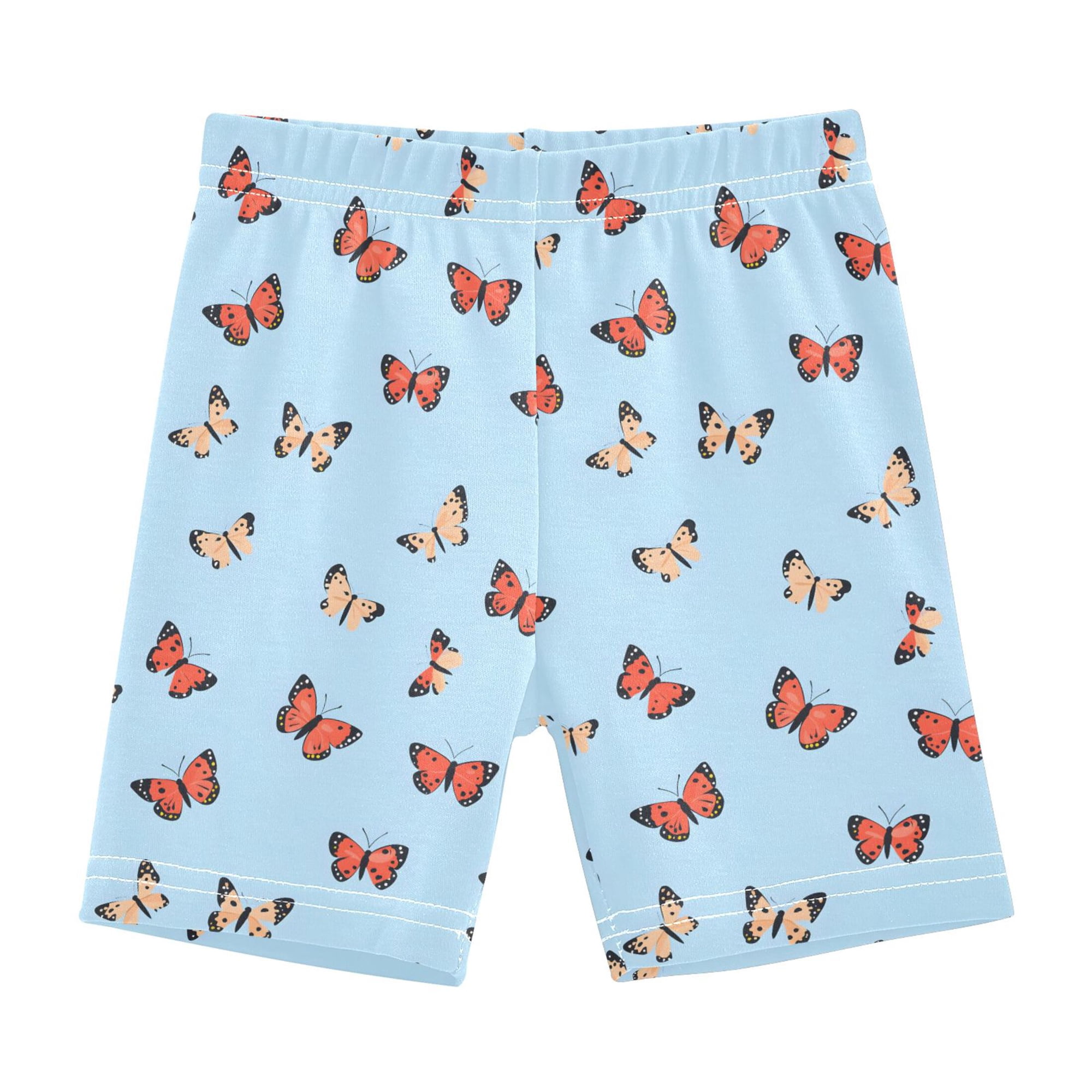 joogoo Cartoon Butterfly Girls Lined Shorts Bike Dance Bottoms 8Y