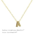 thumbnail image 3 of Collar para mujer, joyería para mujer, joyería de moda para mujer, regalo para mujer, 26 letras en inglés, cadena con nombre, colgante, collares, joyería para mujer, 3 of 3