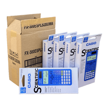 Casio FX-300ESPLS2-BU Blue Scientific Calculator 5 Pack