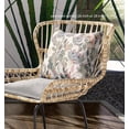 thumbnail image 4 of Watercolor Lilac Bulb Indoor/Outdoor Pillow with Removable Cover in White Pink Gray 26x26, 4 of 4