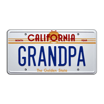 License to Drive | GRANDPA | Metal Stamped Replica Prop License Plate