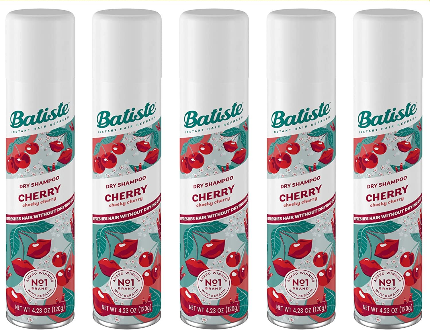 Dry Shampoo, Cherry, 6.73 Ounce 5 Pack
