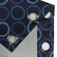 thumbnail image 3 of Ambesonne Geometric Grommet Curtain Single Panel, Scribble Art Circles, 50"x60", Blue Violet Pale Blue, 3 of 5