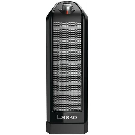 Lasko - 1500-Watt Portable Ceramic Heater for Tabletop or Floor - Black