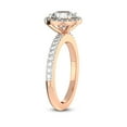 thumbnail image 4 of 1 Carat IGI Certified Pear Shape Lab Grown Diamond Engagement Ring | 14K Rose Gold | Lumina Halo Diamond Eternity Lab Diamond Ring | FG-VS1-VS2 Quality Friendly Diamonds, 4 of 5