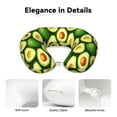 thumbnail image 4 of KLL Avocado Pattern Memory Foam Cervical Neck Pillow Versatile U-Shaped Pillows for Home/Office/Camping/Travelling/Soft Washable Cover, 4 of 8