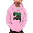 thumbnail image 2 of Wxolcjlv Toddler Boys Hoodies Cartoon Dinosaur Print Long Sleeve Pullover Hooded With Pocket Fashion Casual Sweatshirt Daily Wear Hoody Jackets For Boys Girlsï¼4-5 Years, 2 of 9