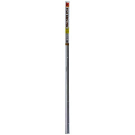 Thermwell H402SFS6 0.75 x 72 in. Satin Silver Tile Edging