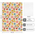 thumbnail image 2 of 4 Pcs Pioneer Flower Floral Print Pattern Kitchen Towels, Funny Microfiber Dish Towel Set, 18" X 26" Tea Towels, 2 of 6
