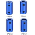 thumbnail image 4 of 2Pc Aluminum Flexible Shaft Coupler Coupling Bore 3D-Printer Part Blue Stepper Motor 2Pcs 5-8Mm, 4 of 8
