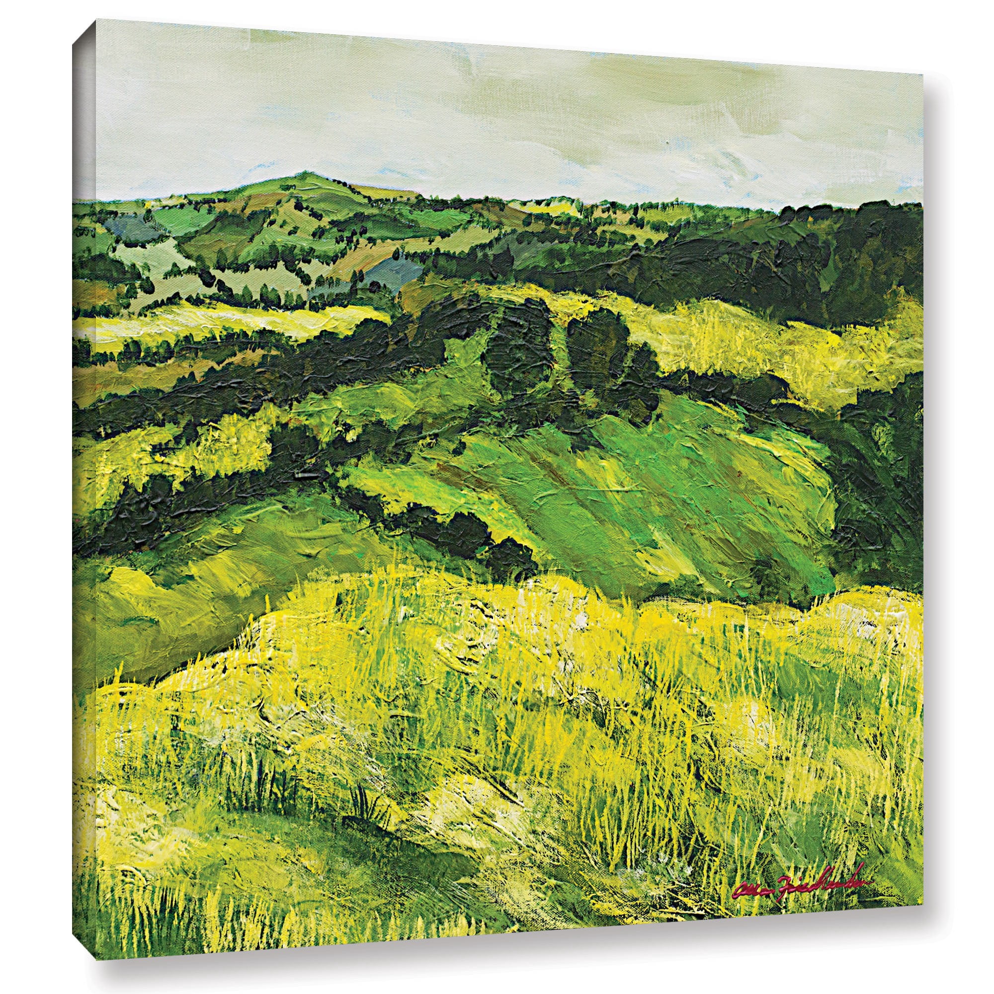 ArtWall Allan Friedlander "Tall Grass Path" Gallery-wrapped Canvas