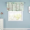thumbnail image 4 of Rustic Kitchen Curtains Valances, 52 x 18 Inch Rod Pocket Valance Short Curtain Window Drapery for Living Room, 1 Panel, Leaves Pattern, 4 of 6