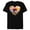 Black, variant on Disney Mickey & Minnie True Love Beach Sunset Heart - Short Sleeve Blended T-Shirt for Adults - Customized-Yellow