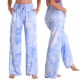 thumbnail image 6 of Newway Womens Sweatpants Wide Leg Pants Homewear Pajamas Tie-dyed Sleep Bottoms Nightwear Trousers Drawstring Elastic Waist Workout Joggers Pants with Pockets, 6 of 7