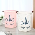 thumbnail image 3 of DEELLEEO Enchanting Nordic Elegance: Colorful Printing, Creative Patterns, and Oversized Unicorn Storage Bucket for Home, 3 of 5