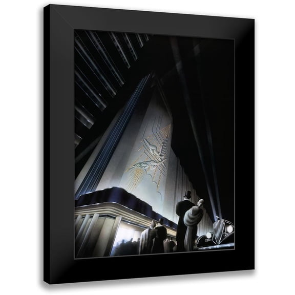 Hoppe, Robert 12x14 Black Modern Framed Museum Art Print Titled - Opening Night