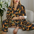 thumbnail image 4 of Goofa German Shepherd Dog Printed Women’s 2 Piece Pajama Set Super,Pajamas Women's Long Sleeve Sleepwear Soft Button Down Loungewear Pjs Lounge Set Nightwear-Large, 4 of 9