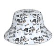 thumbnail image 1 of Fotbe Cow With Fresh Milk Sombrero Tipo Pescador con Estampado – Sombrero de Sol de Algodón de Moda para Playa, Golf, Pesca, 1 of 6