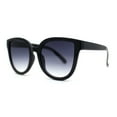 thumbnail image 5 of Child Girls Size Horn Rim Round Cat Eye Plastic Retro Fashion Sunglasses Black - Smoke, 5 of 7