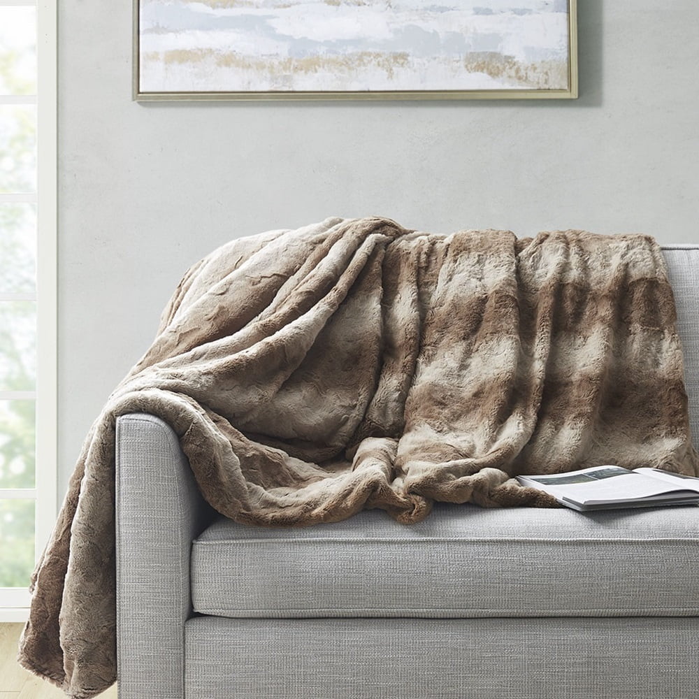 Beautyrest Zuri Weighted Faux Fur Blanket 60x70"12lbs